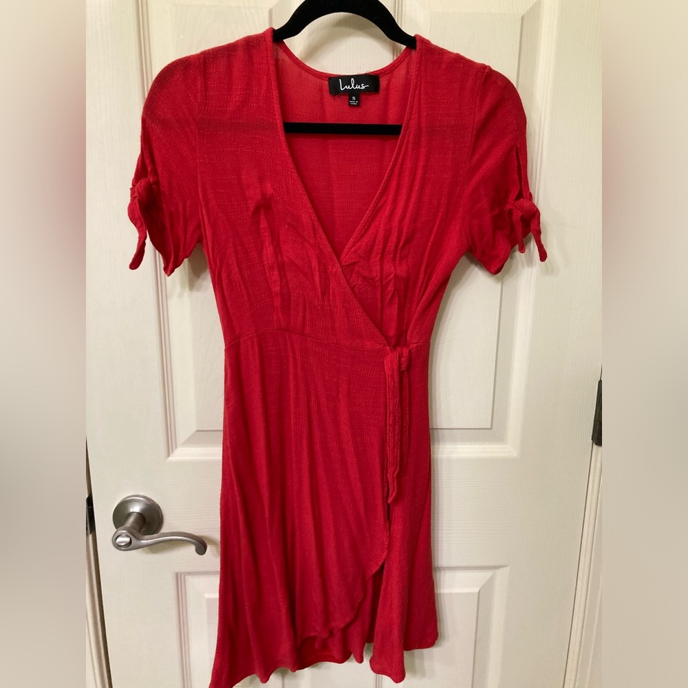 Red summer dress